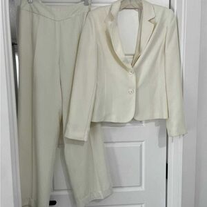 Together Cream Women's Pantsuit Set